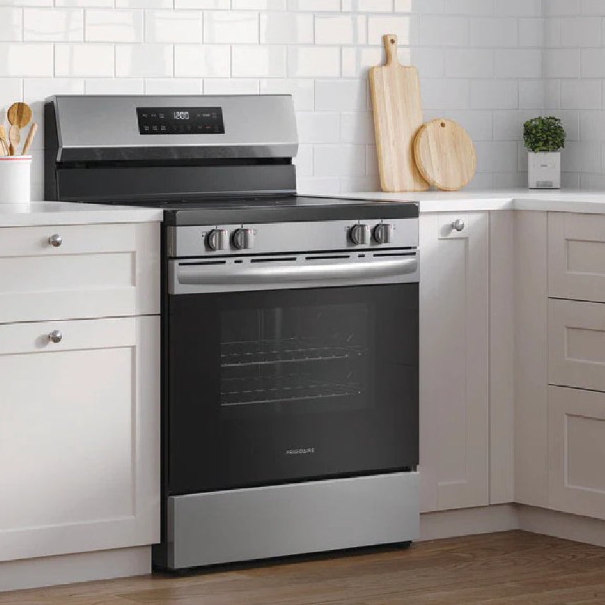 Cuisinière électrique 30 po, 5,3 pi³ Inox avec Élément EvenTemp™ et SpaceWise®