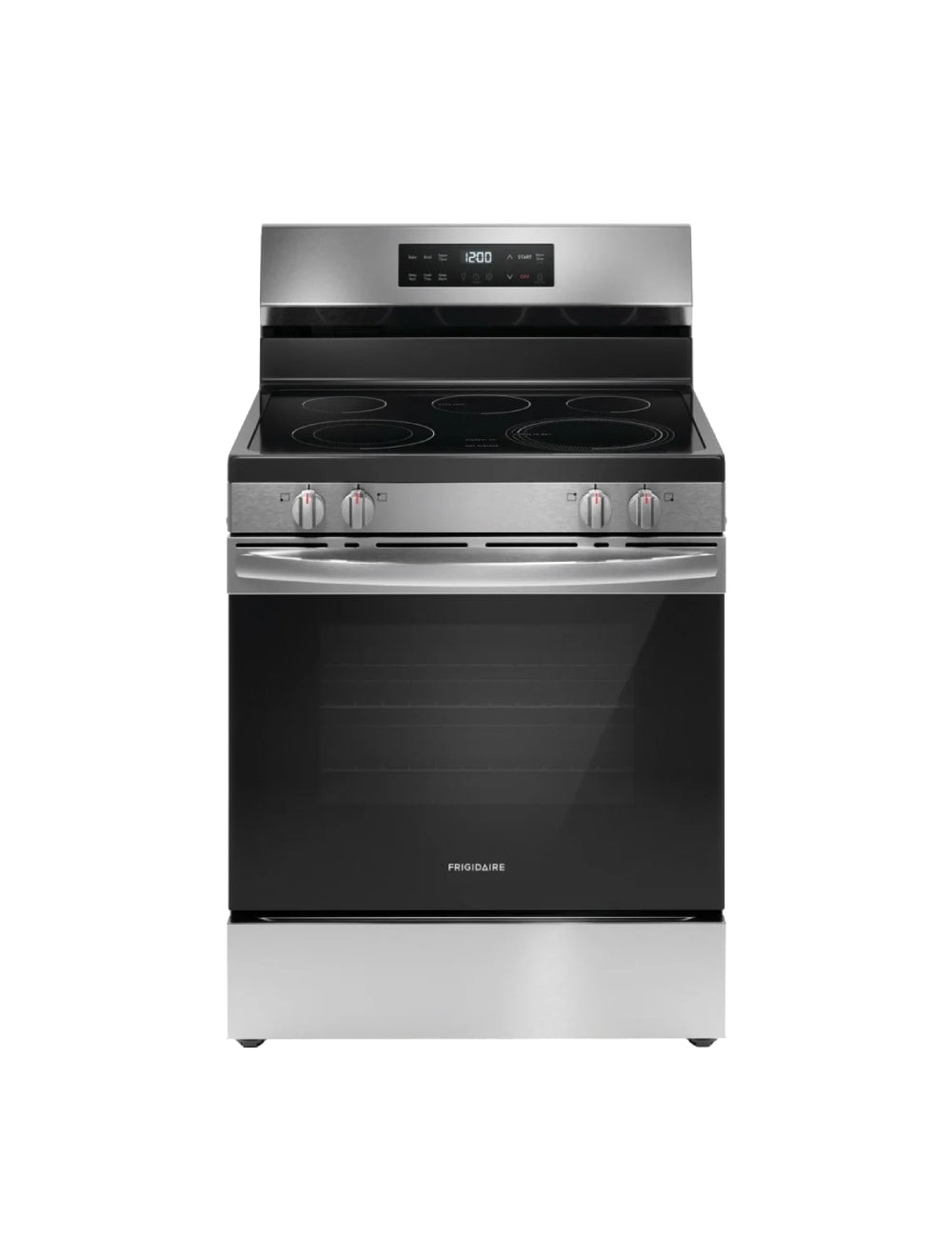Cuisinière électrique 30 po, 5,3 pi³ Inox avec EvenTempMC et 5 zones de cuisson
