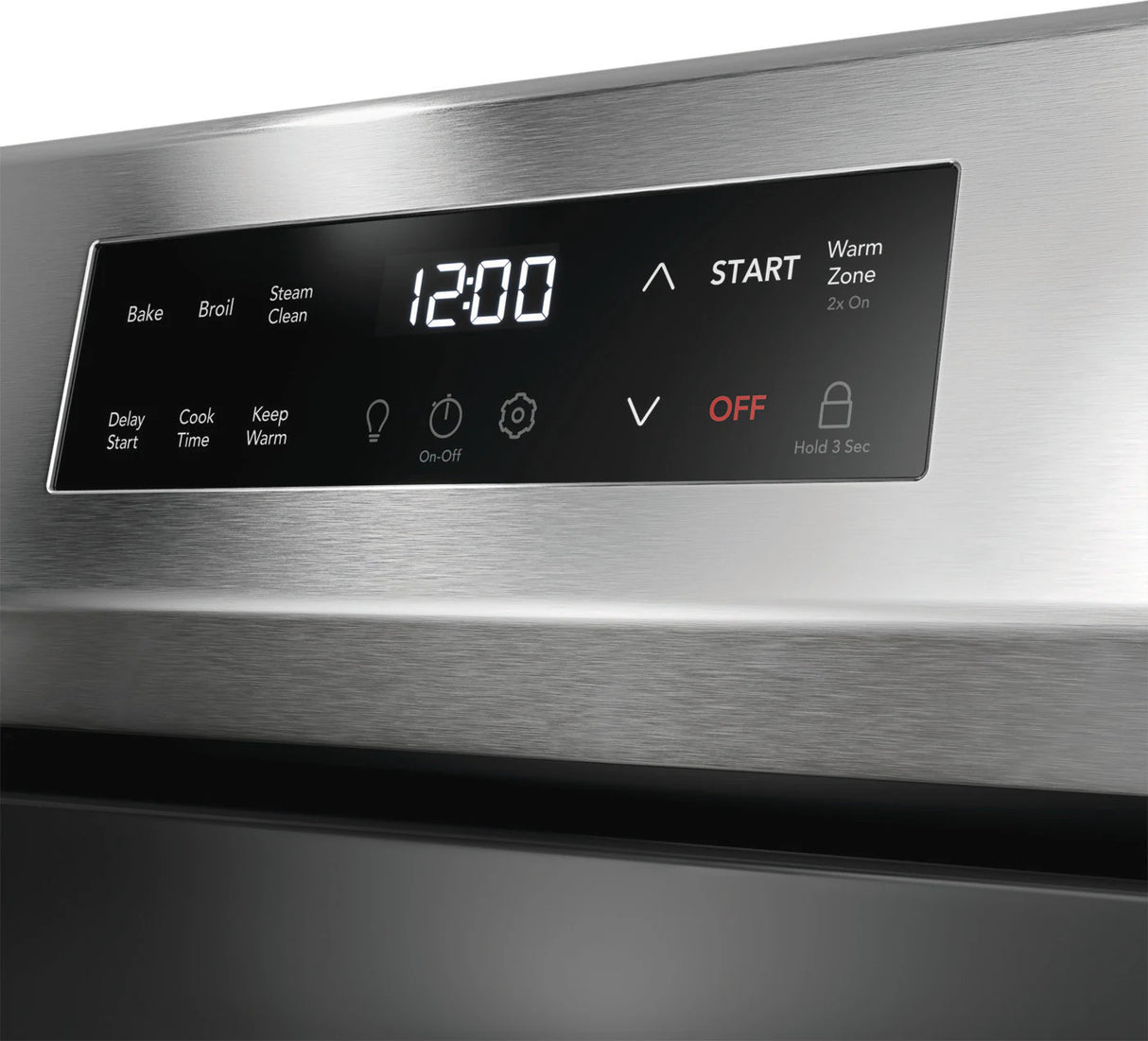 Cuisinière électrique 30 po, 5,3 pi³ Inox avec EvenTempMC et 5 zones de cuisson