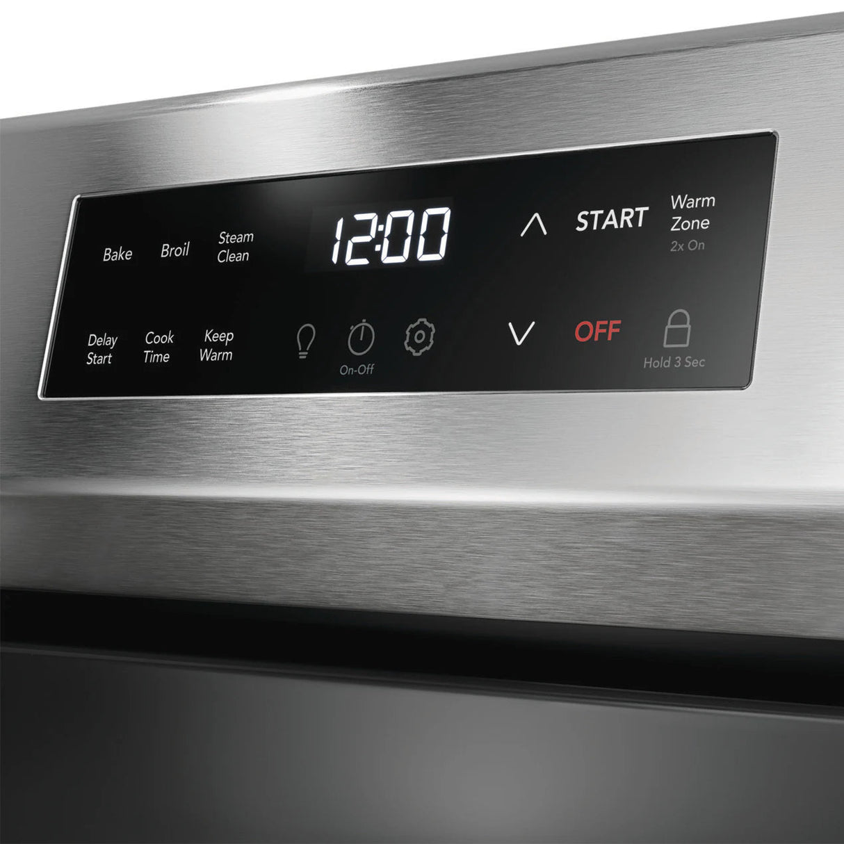 Cuisinière électrique 30 po, 5,3 pi³ Inox avec Élément EvenTemp™ et SpaceWise®