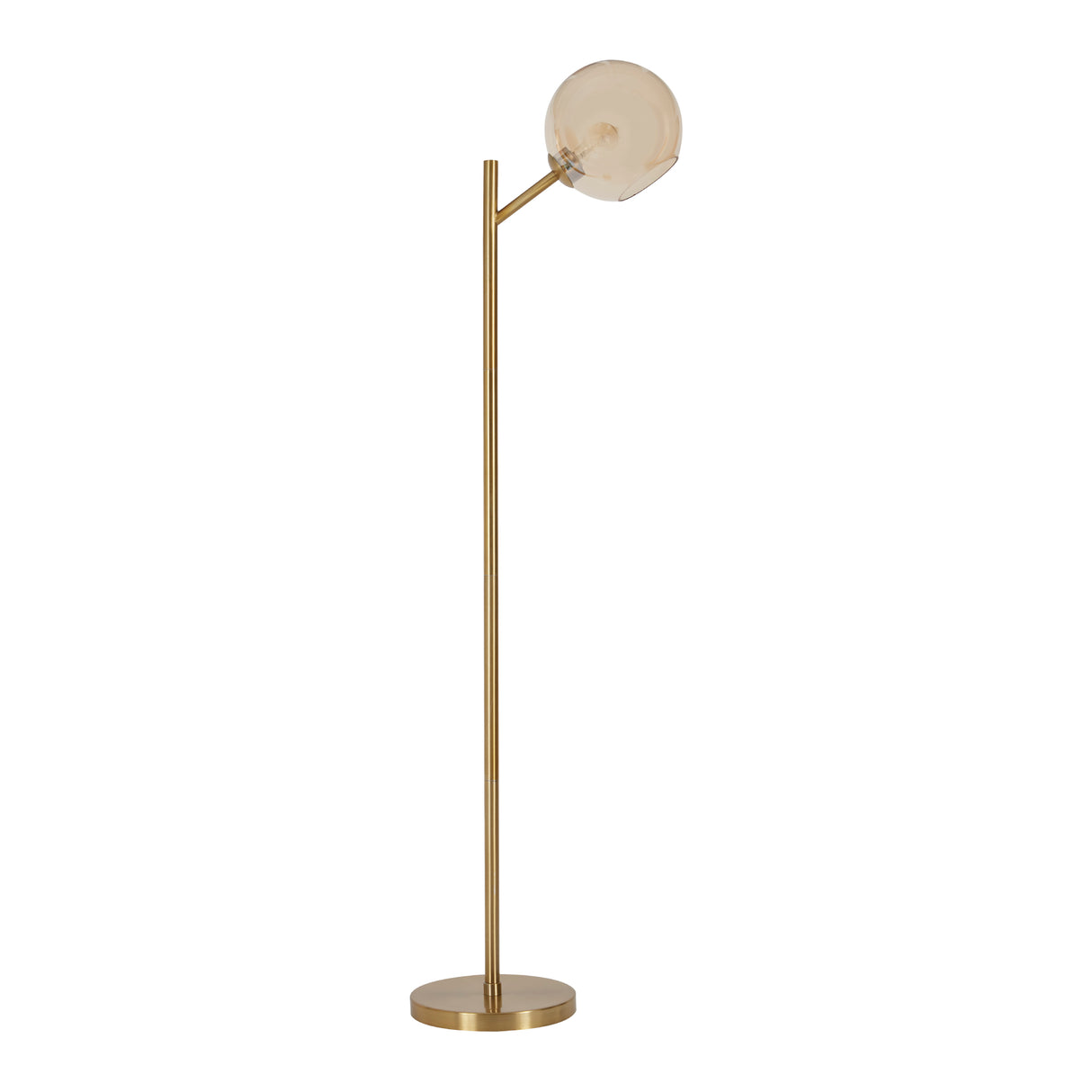Lampe sur pied en métal doré 63po - Abanson