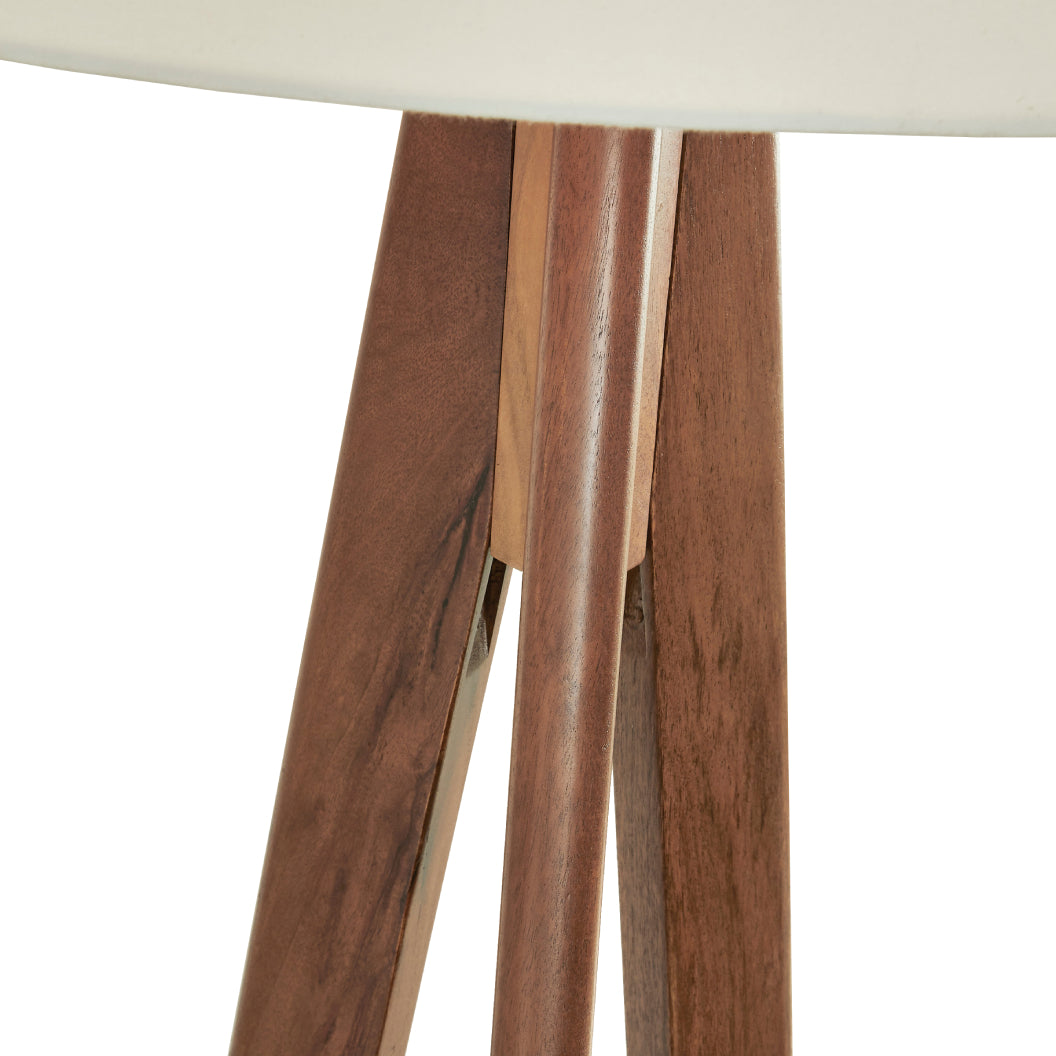 Lampe sur pied trépied en bois brun 71 po. - Dallson