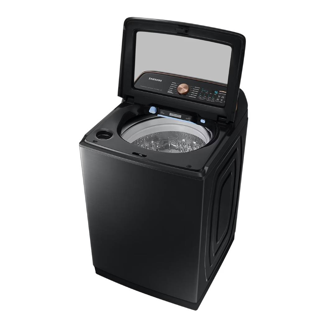 Laveuse à chargement par le haut 6,2 pi³ rapide acier inoxydable noir