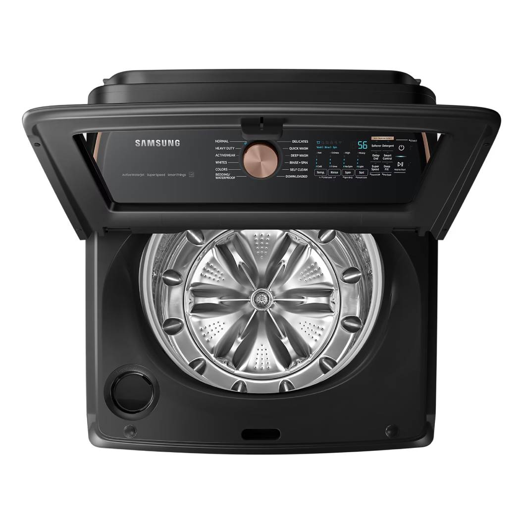 Laveuse à chargement par le haut 6,2 pi³ rapide acier inoxydable noir