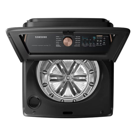 Laveuse à chargement par le haut 6,2 pi³ rapide acier inoxydable noir