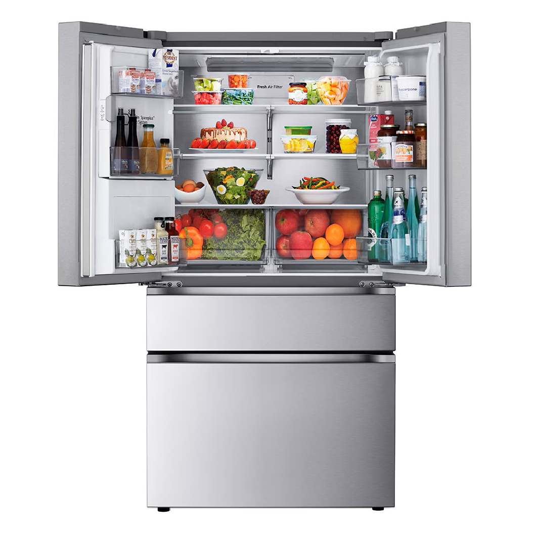 Réfrigérateur porte française intelligent 36 po, 29 pi³, 4 portes Inox avec tiroir Full-Convert™
