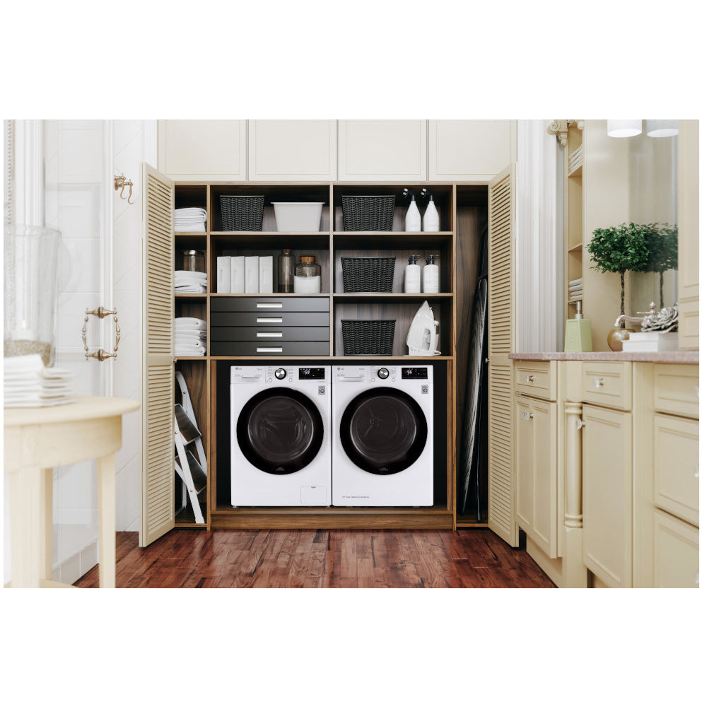 Laveuse à chargement frontal 2,4 pi³ compacte, blanche