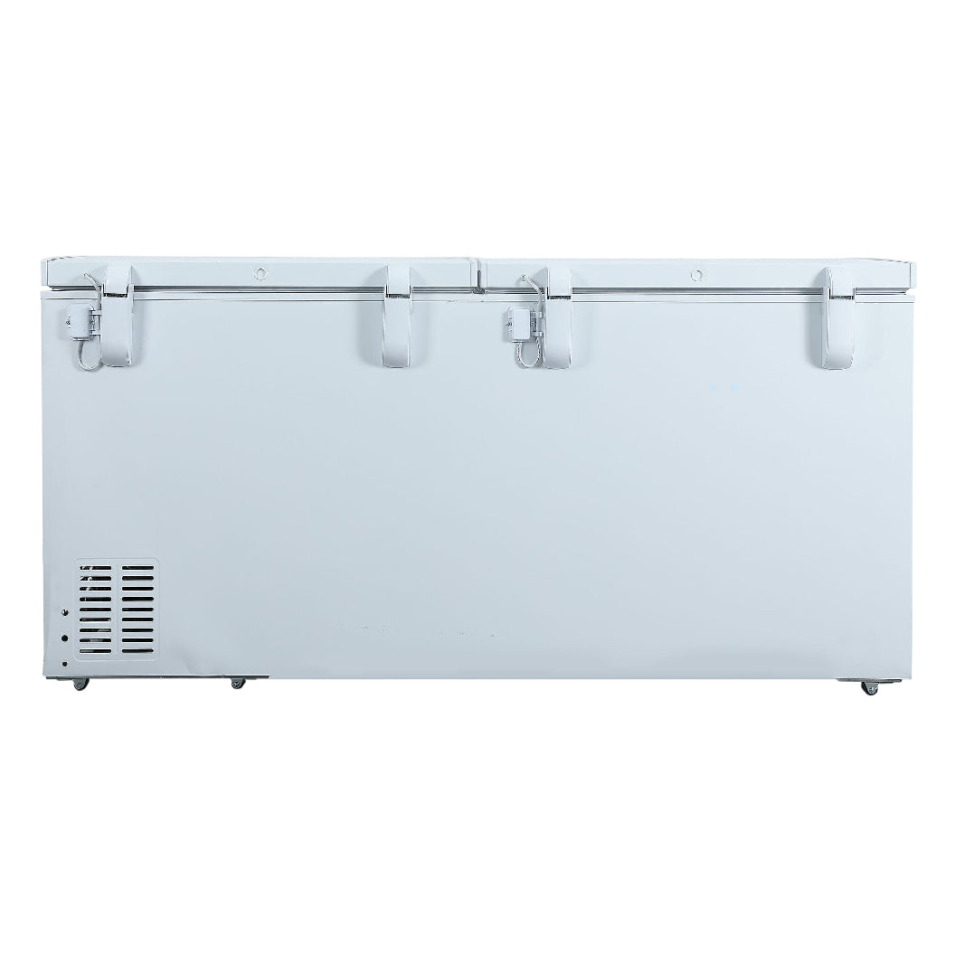 Congélateur coffre à 2 portes 67 po, 17,3 pi³ Blanc