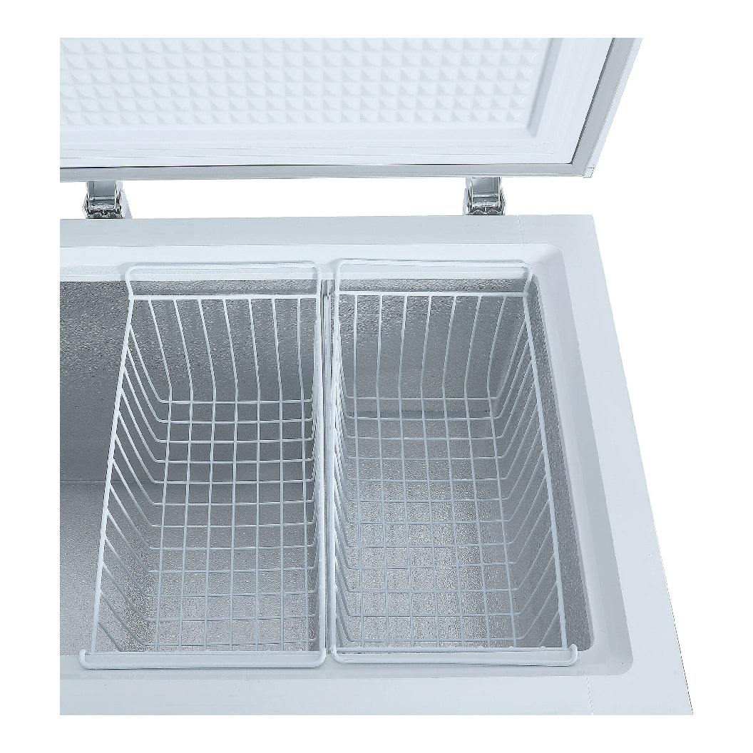 Congélateur coffre à 2 portes 67 po, 17,3 pi³ Blanc