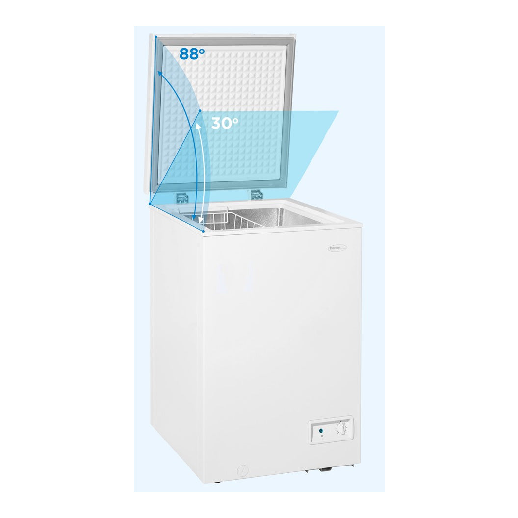 Congélateur coffre 21 po, 3,5 pi³ Blanc - Compact et léger