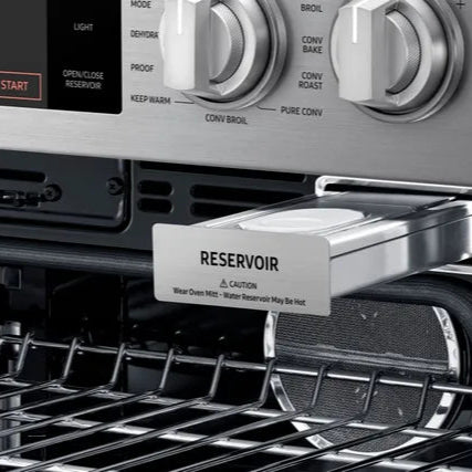 Four encastrable double à vapeur 30 po Inox Argent