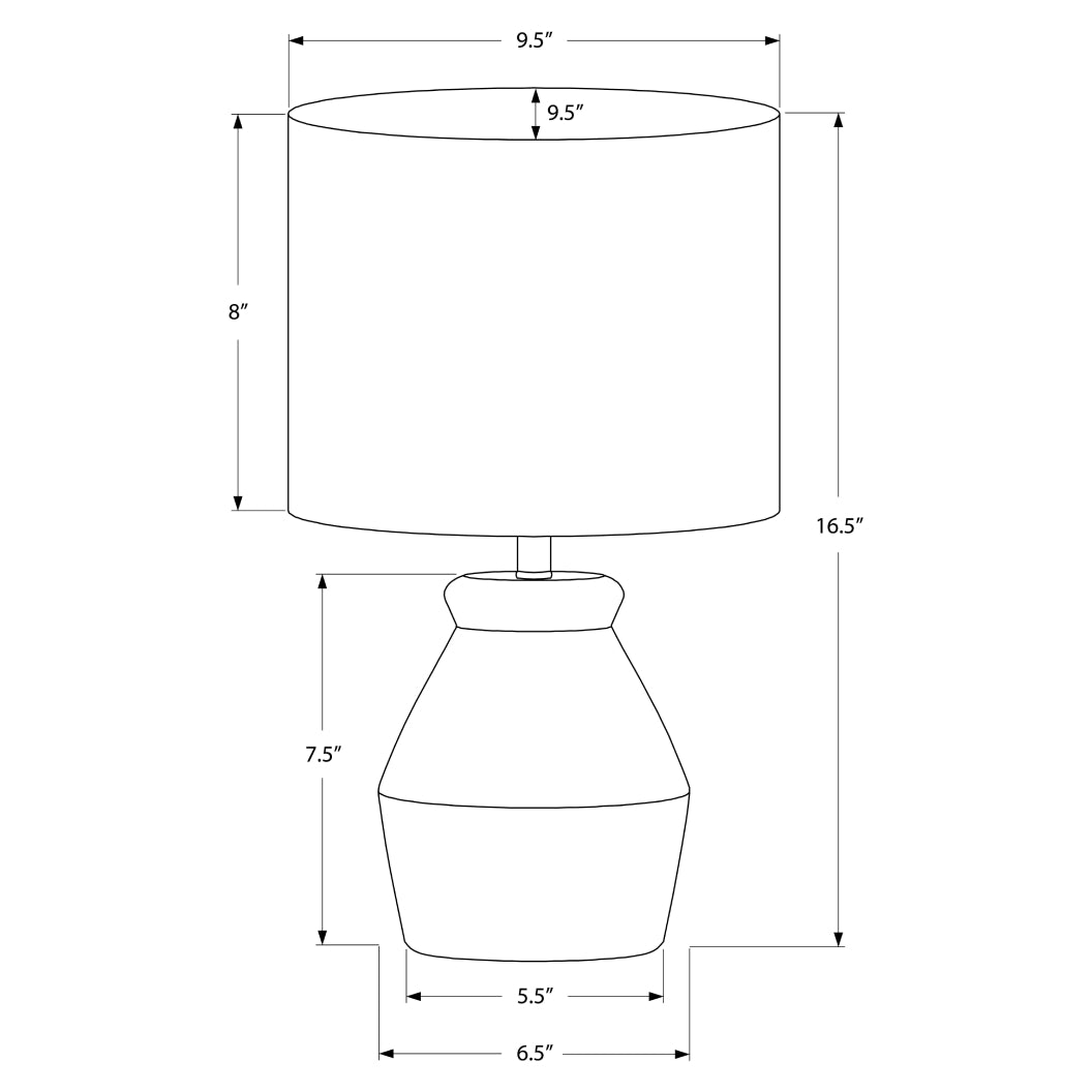 Lampe de table en céramique crème 17 po - I 9740