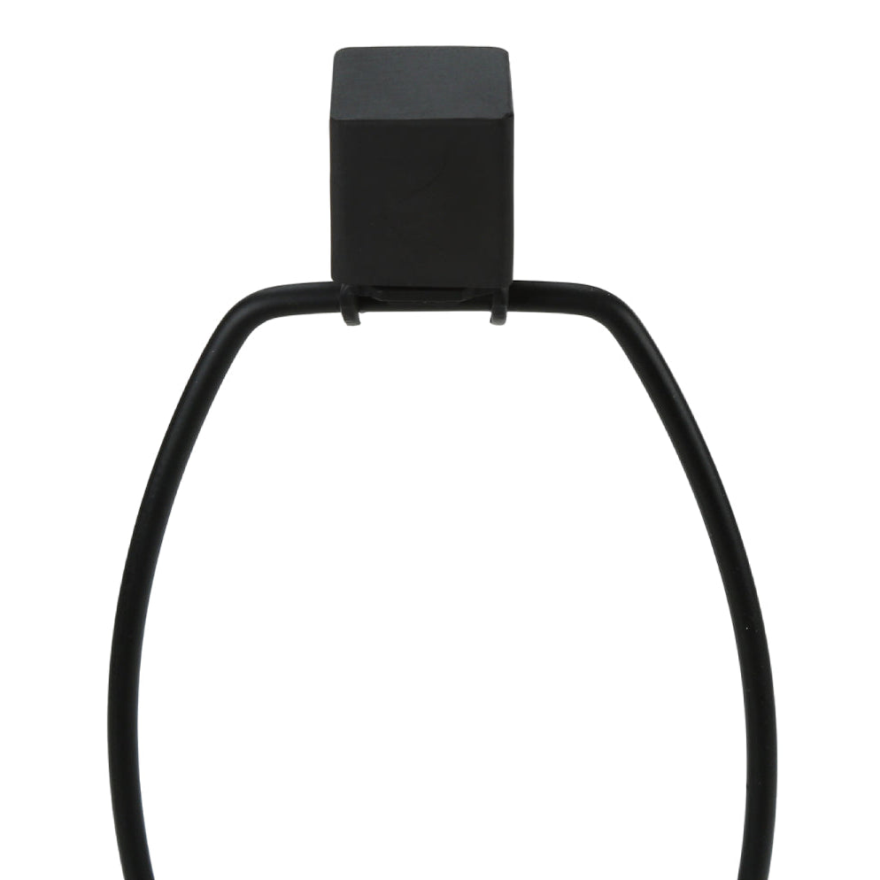 Lampe de table en métal noir avec port USB intégré 25 po - I 9638