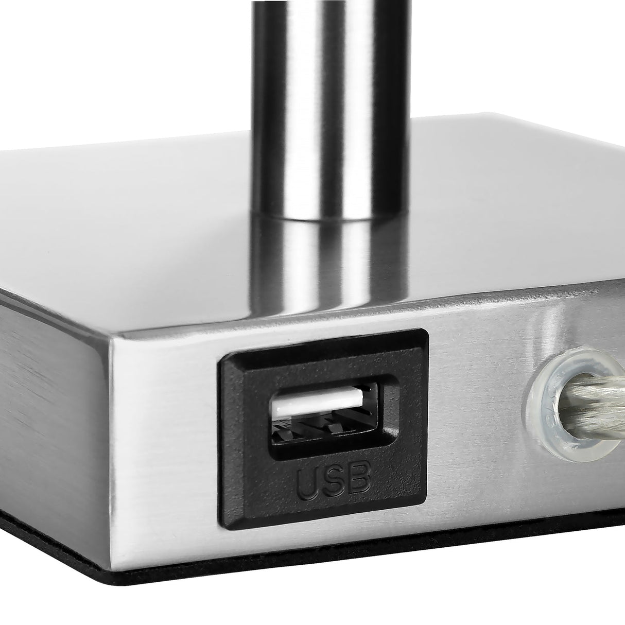 Ensemble de 2 lampes de table en métal avec port USB intégré 17 po - I 9649-9650