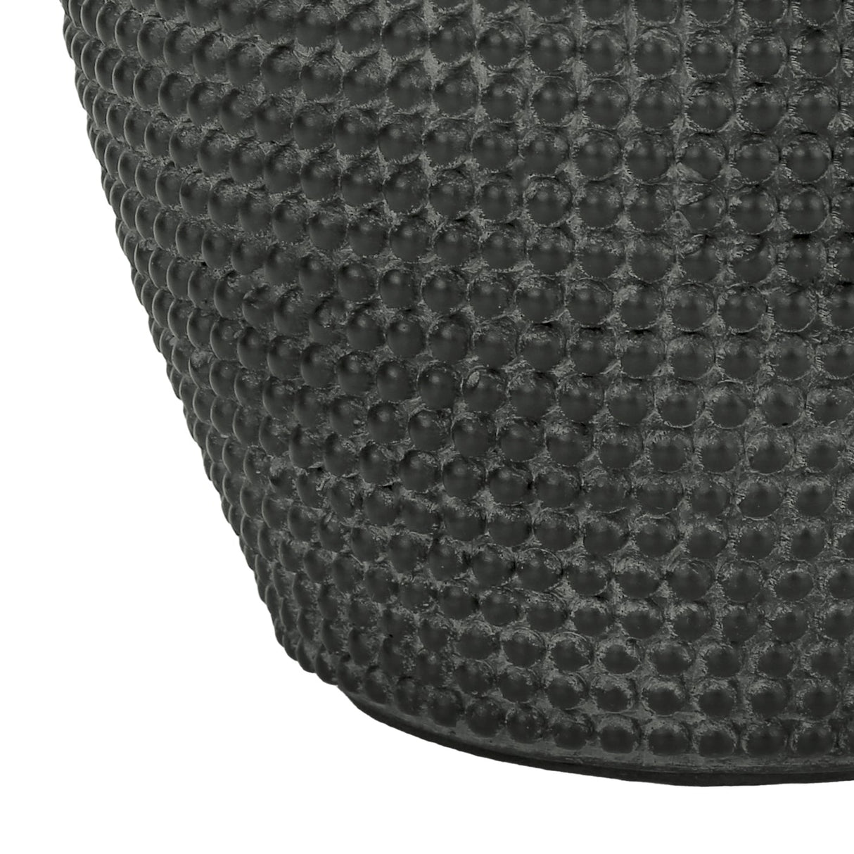 Lampe de table en résine noire texturée 24 po.