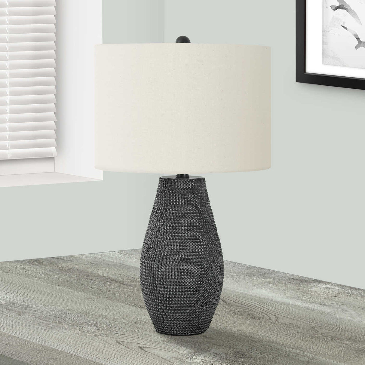 Lampe de table en résine texturée 24 po - I 9654-9655