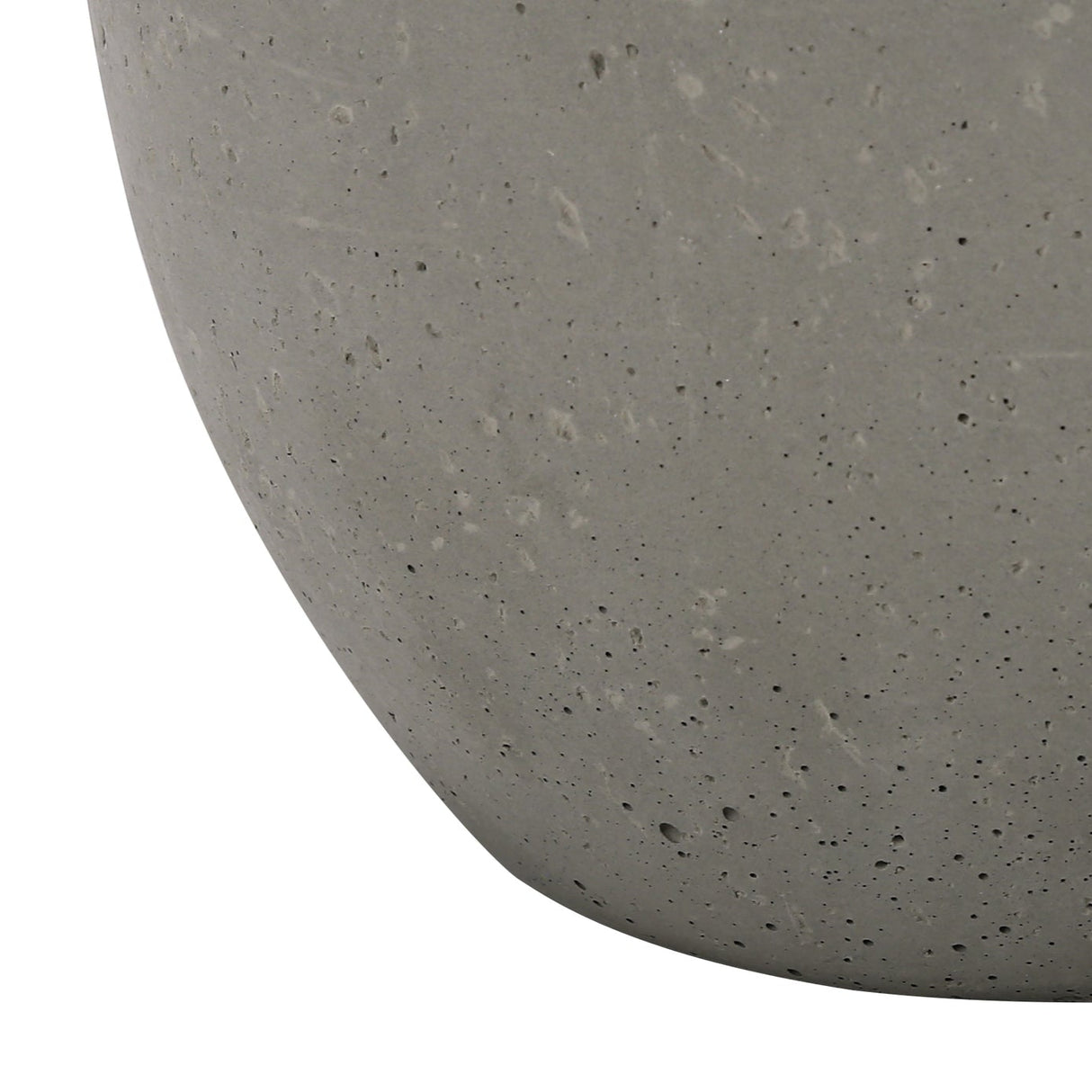 Lampe de table en béton gris texturé en forme de globe 20 po - I 9626