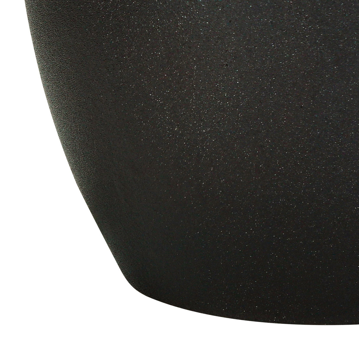 Lampe de table en céramique noire lisse 22 po - I 9708