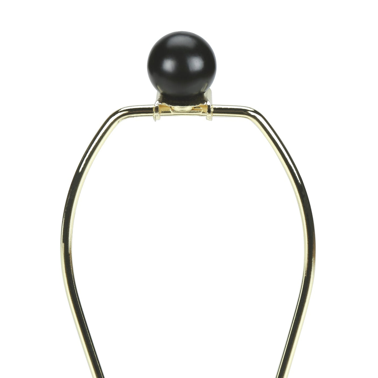 Lampe de table en céramique noire lisse 22 po - I 9708