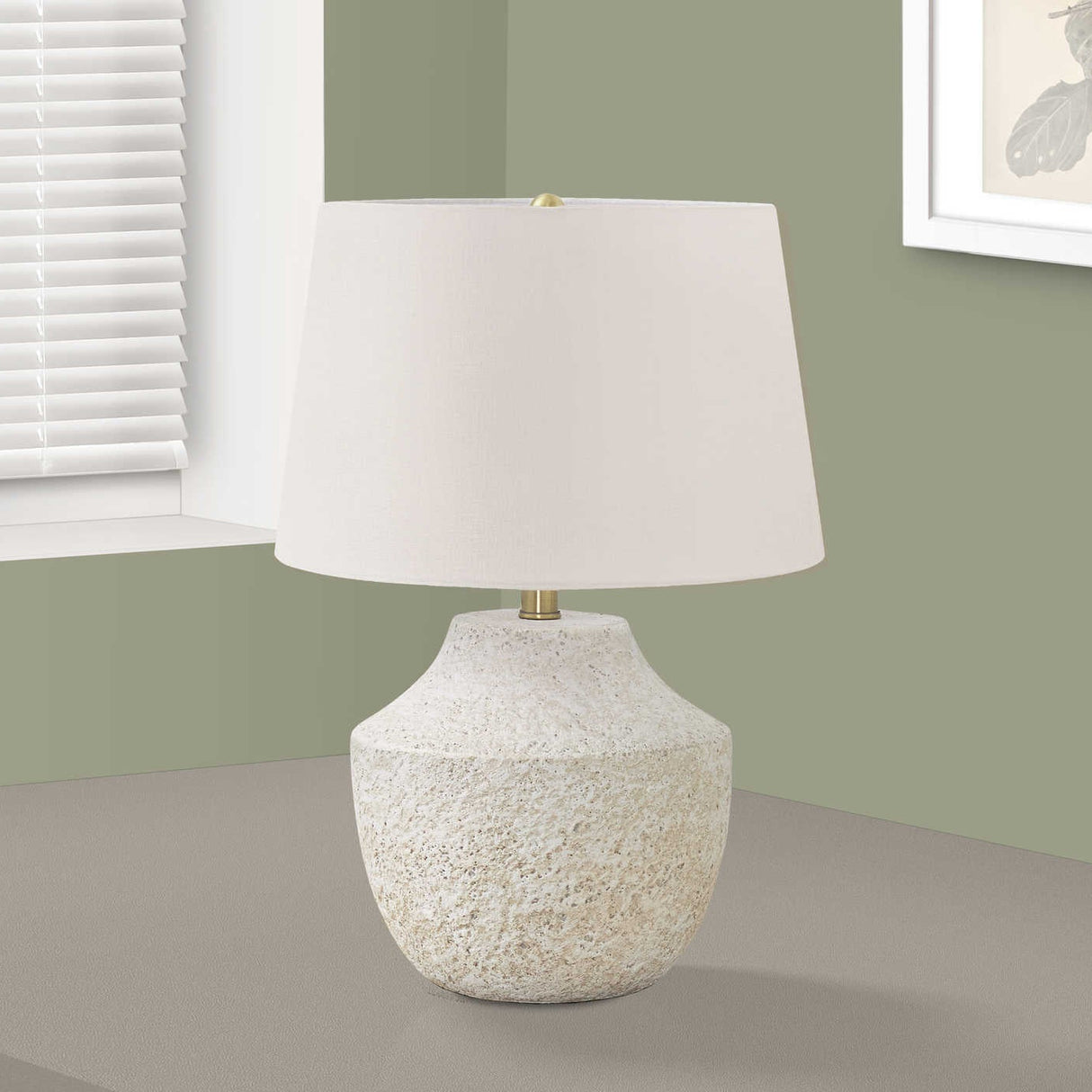 Lampe de table en béton texturé 20 po - I 9729-9730