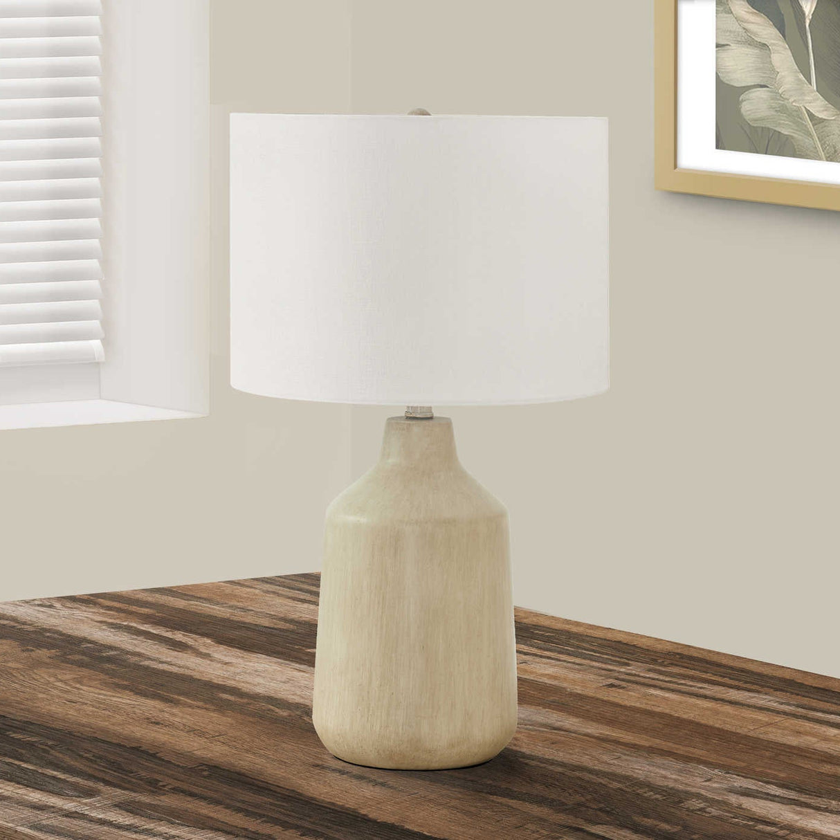 Lampe de table en béton lisse 24 po - I 9701-9702-9703