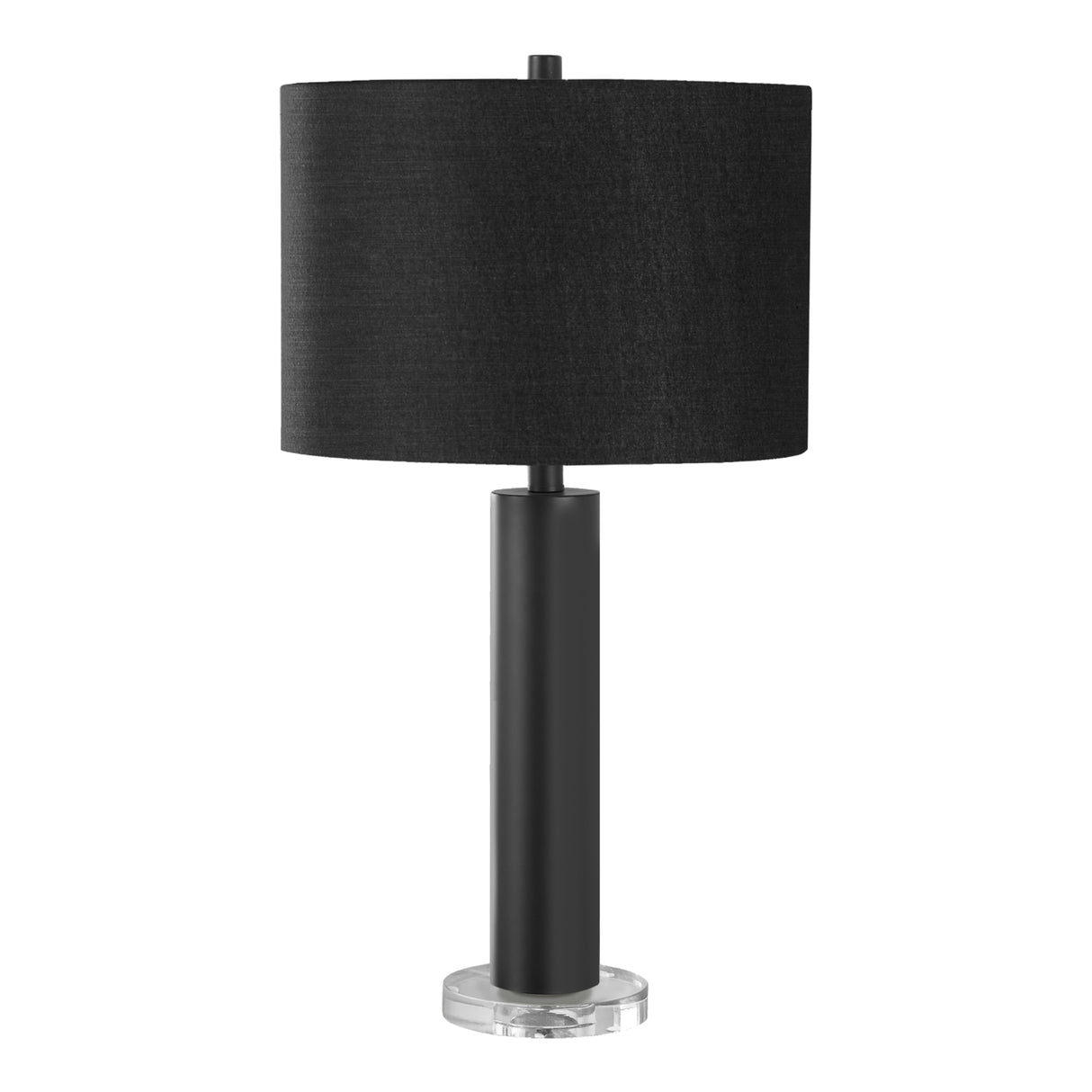 Lampe de table en métal noir 28 po.