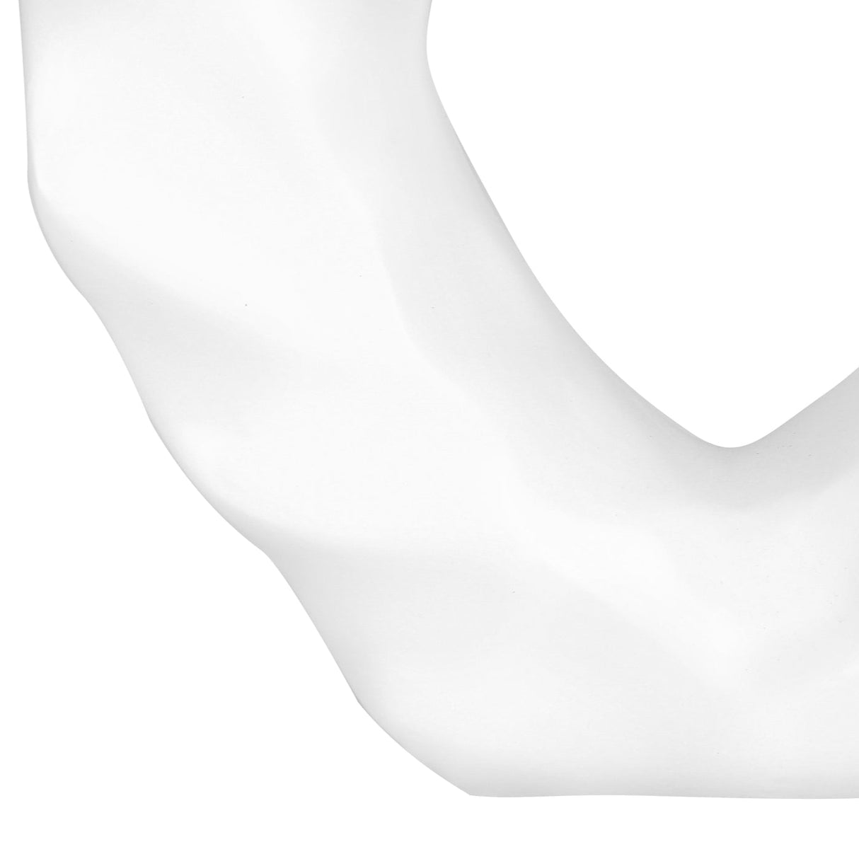 Lampe de table en résine blanche 25 po.