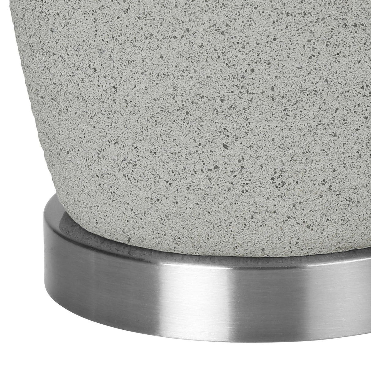 Lampe de table en céramique grise texturée 25 po - I 9711