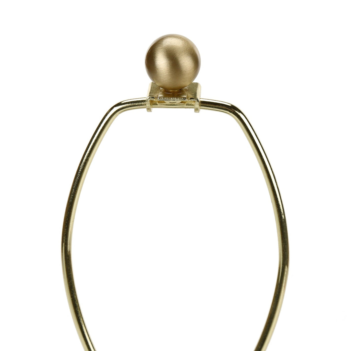 Lampe de table en céramique blanche et dorée 26 po