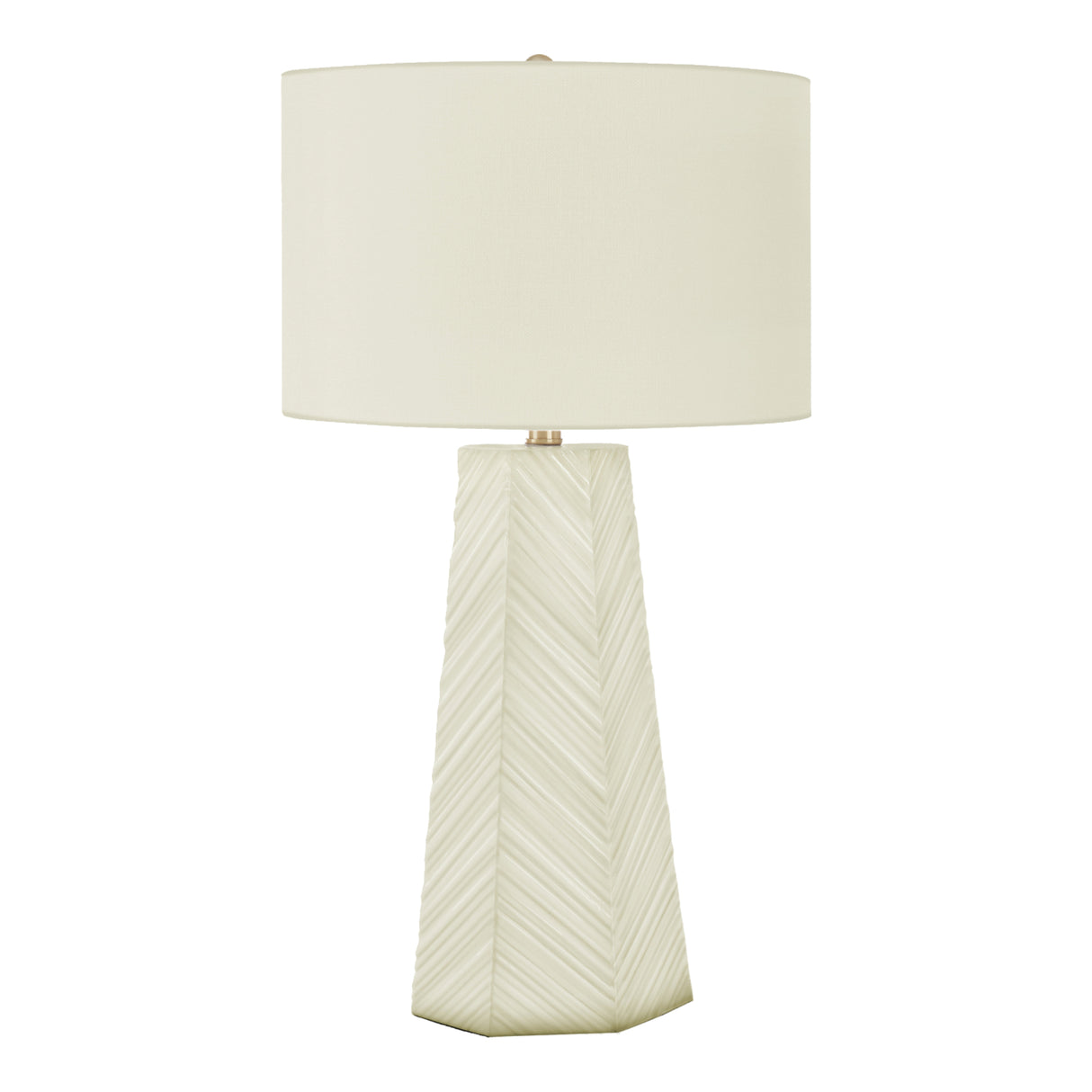 Lampe de table en céramique blanche 29 po.