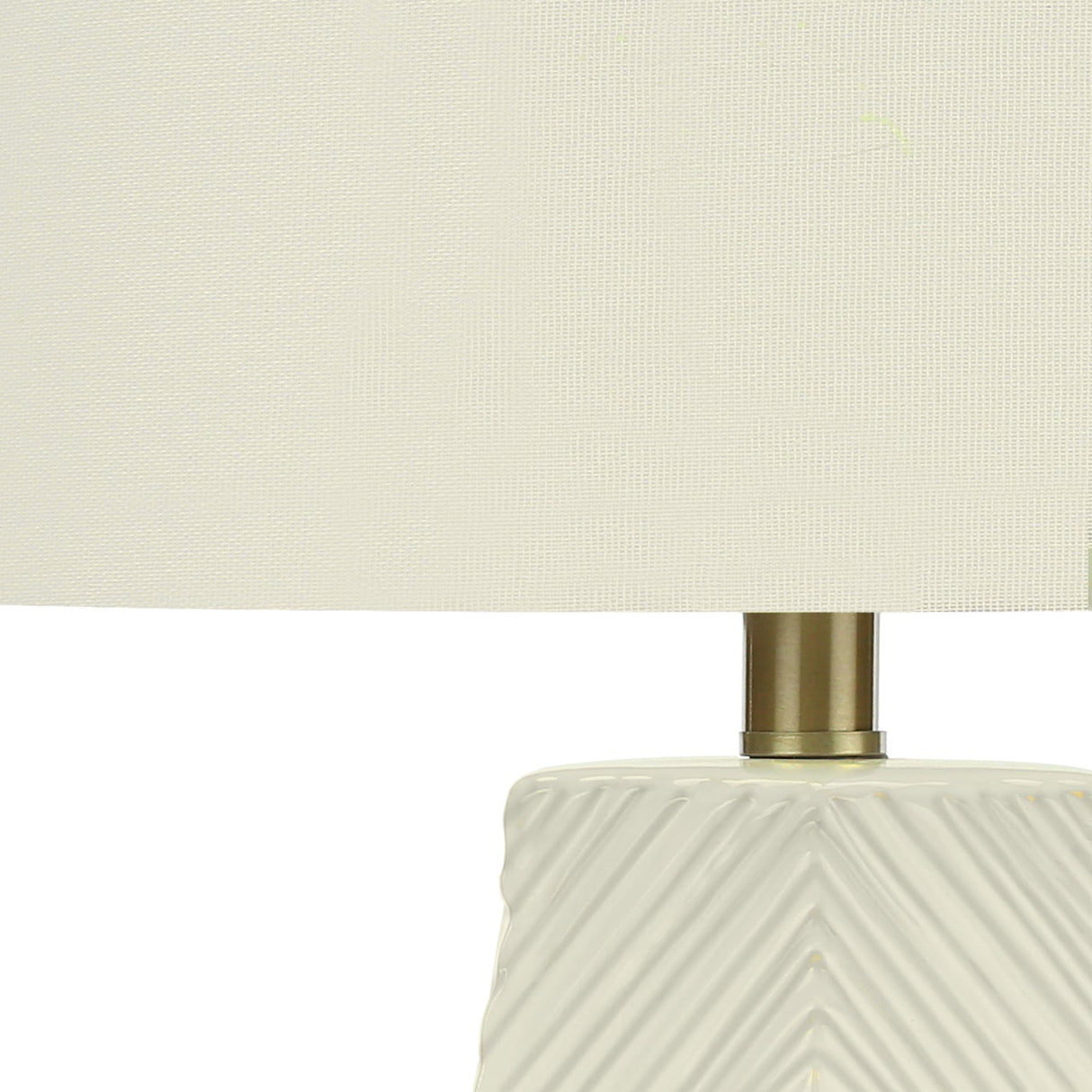 Lampe de table en céramique blanche 29 po.