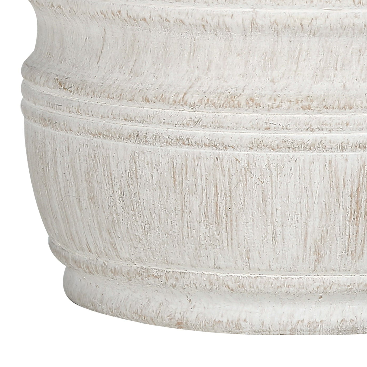 Lampe de table en polyrésine crème texturée 28 po - I 9706