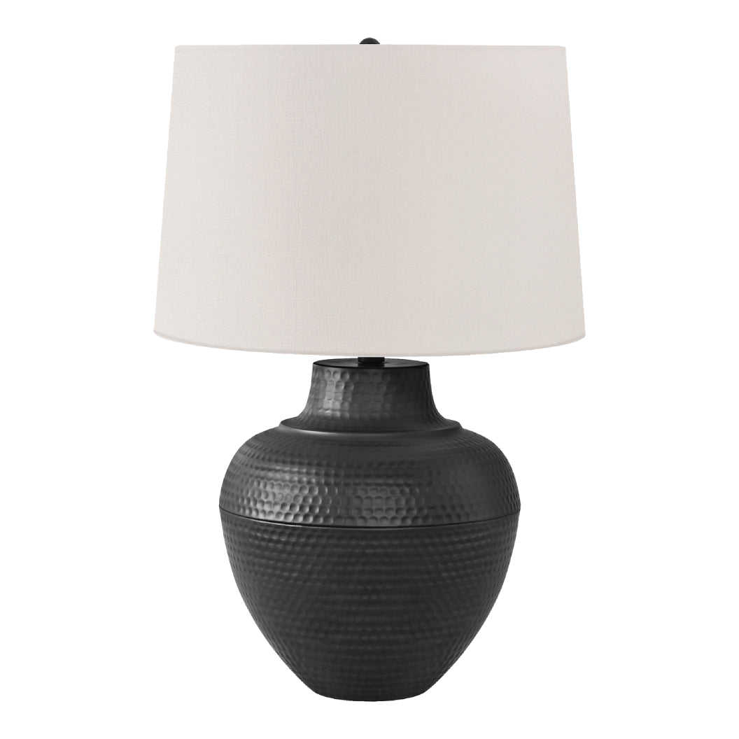 Lampe de table en métal noir texturé 26 po - I 9615