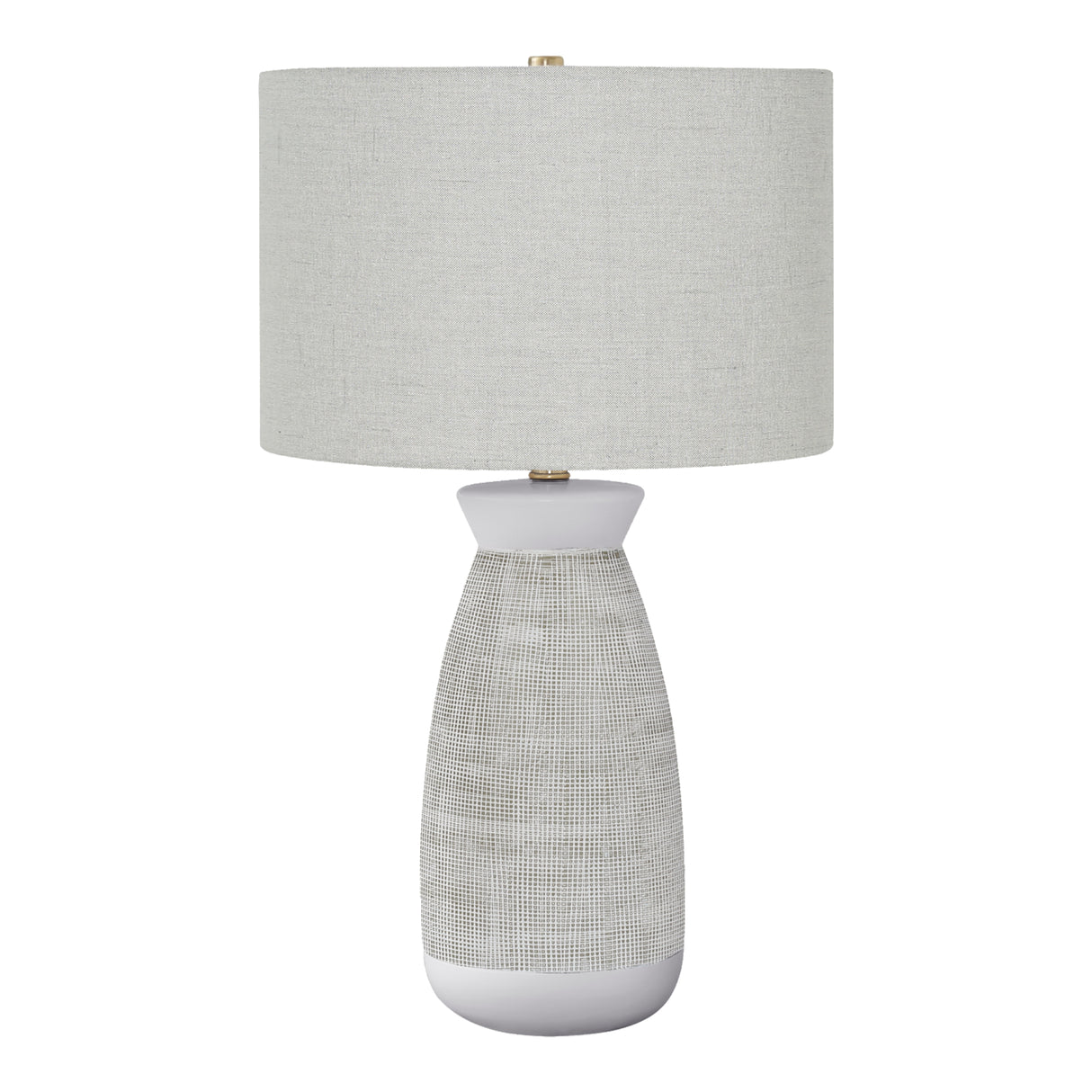 Lampe de table en céramique grise 27 po.