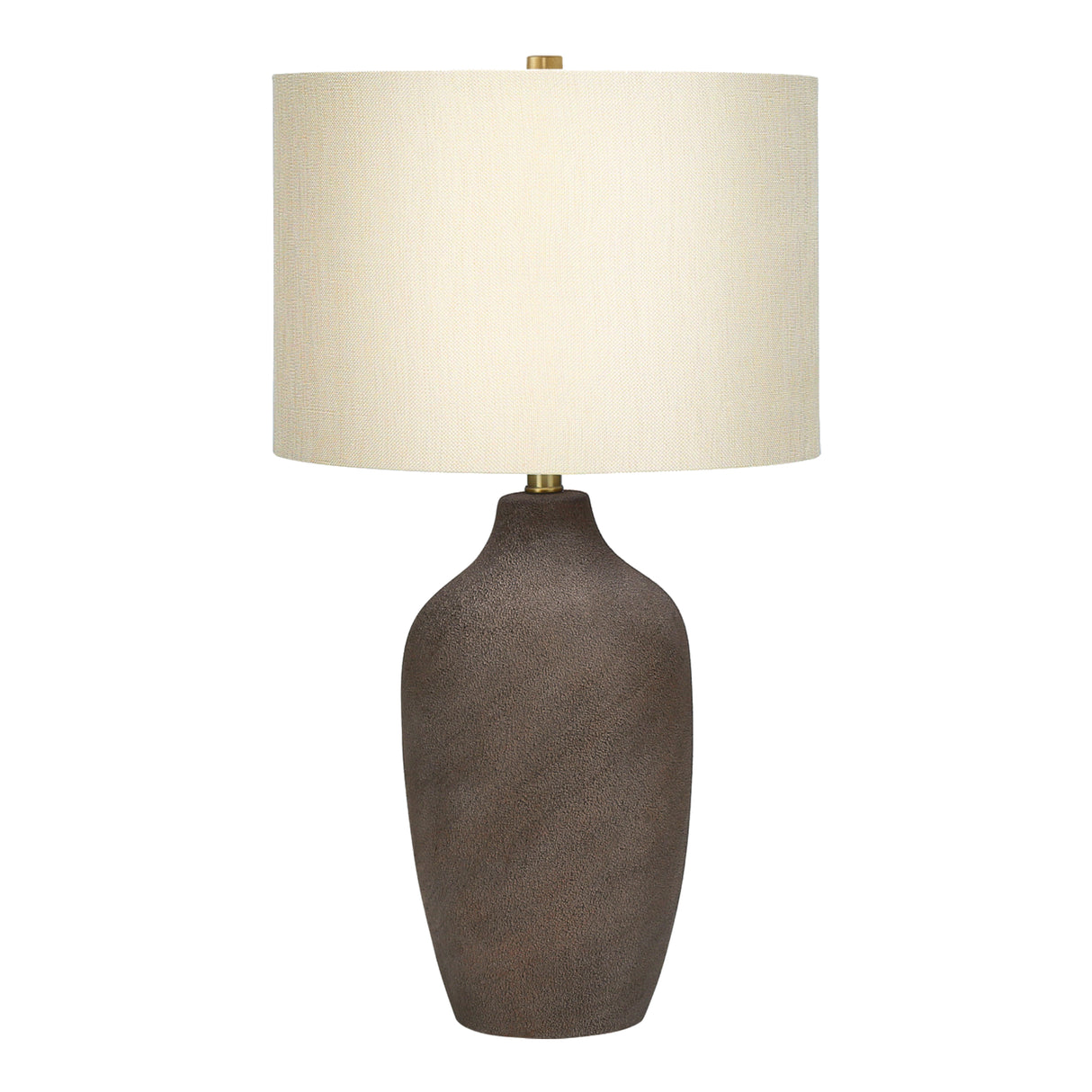 Lampe de table en céramique grise 27 po.