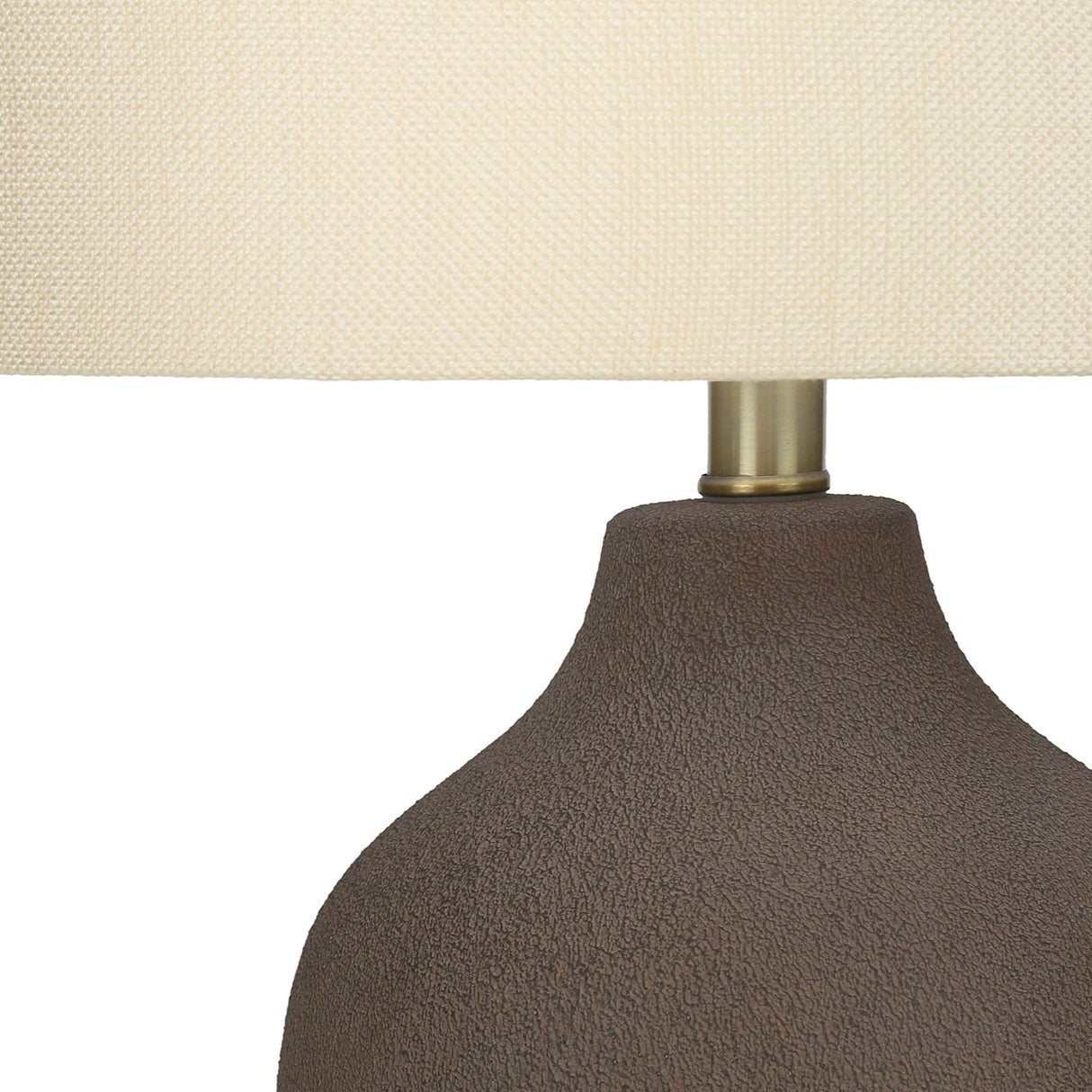 Lampe de table en céramique grise 27 po.