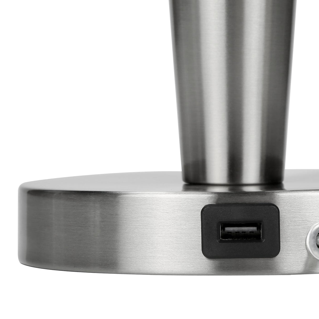 Ensemble de 2 lampes de table en métal avec port USB intégré 24 po - I 9642-9643