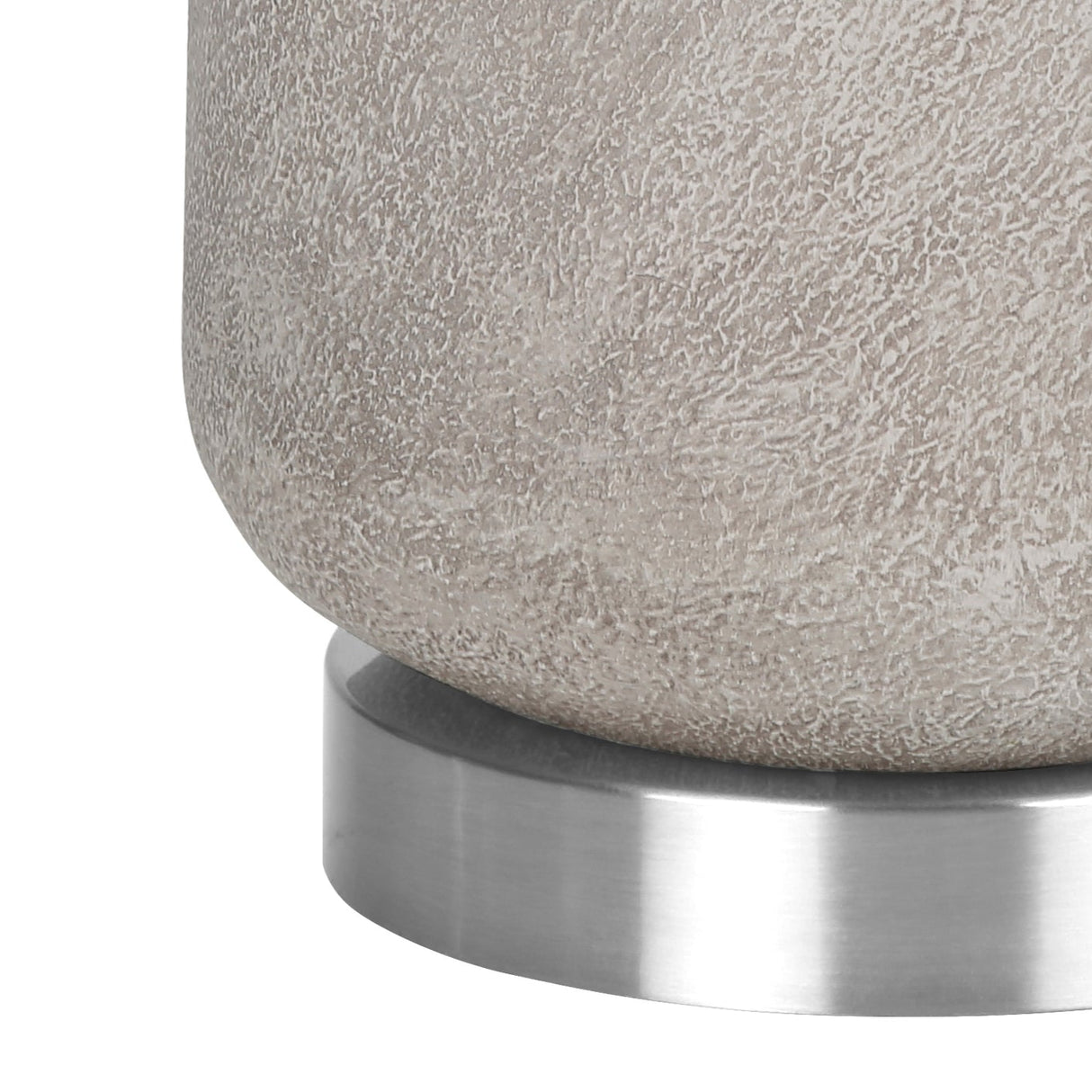 Lampe de table en résine grise 29 po.