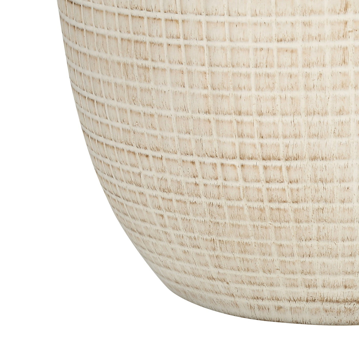 Lampe de table en céramique crème 26 po.