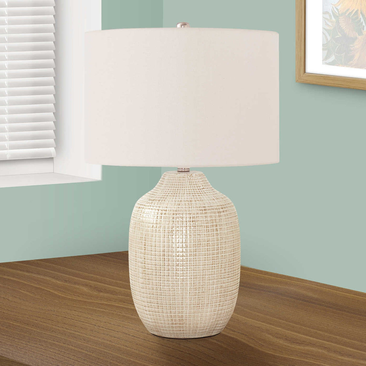 Lampe de table en céramique émaillée 26 po - I 9704-9705