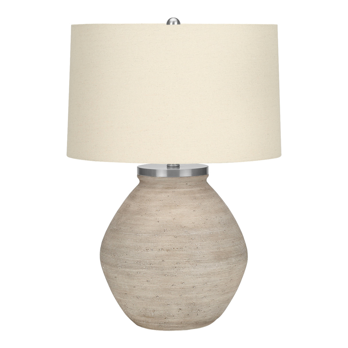 Lampe de table en béton crème 25 po.