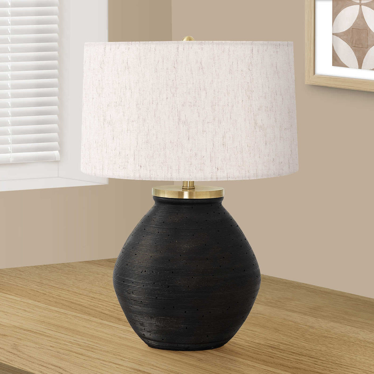 Lampe de table en béton texturé 25 po - I 9714-9715