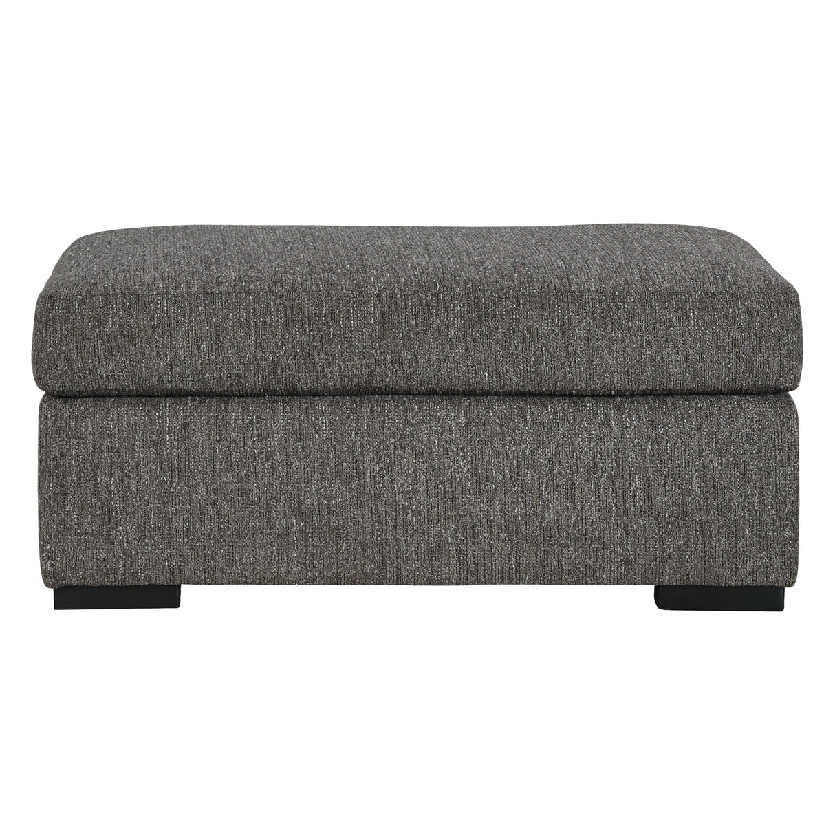 Ottoman en tissu gris étain - Gardiner