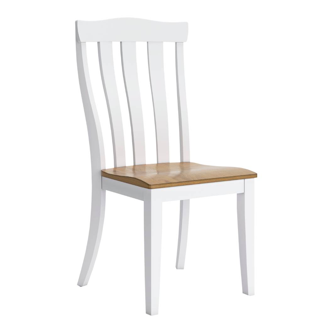 Ensemble de 2 chaises de salle à manger en bois bicolore - Ashbryn