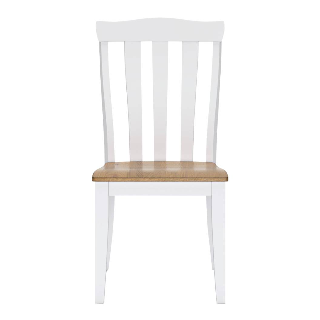 Ensemble de 2 chaises de salle à manger en bois bicolore - Ashbryn