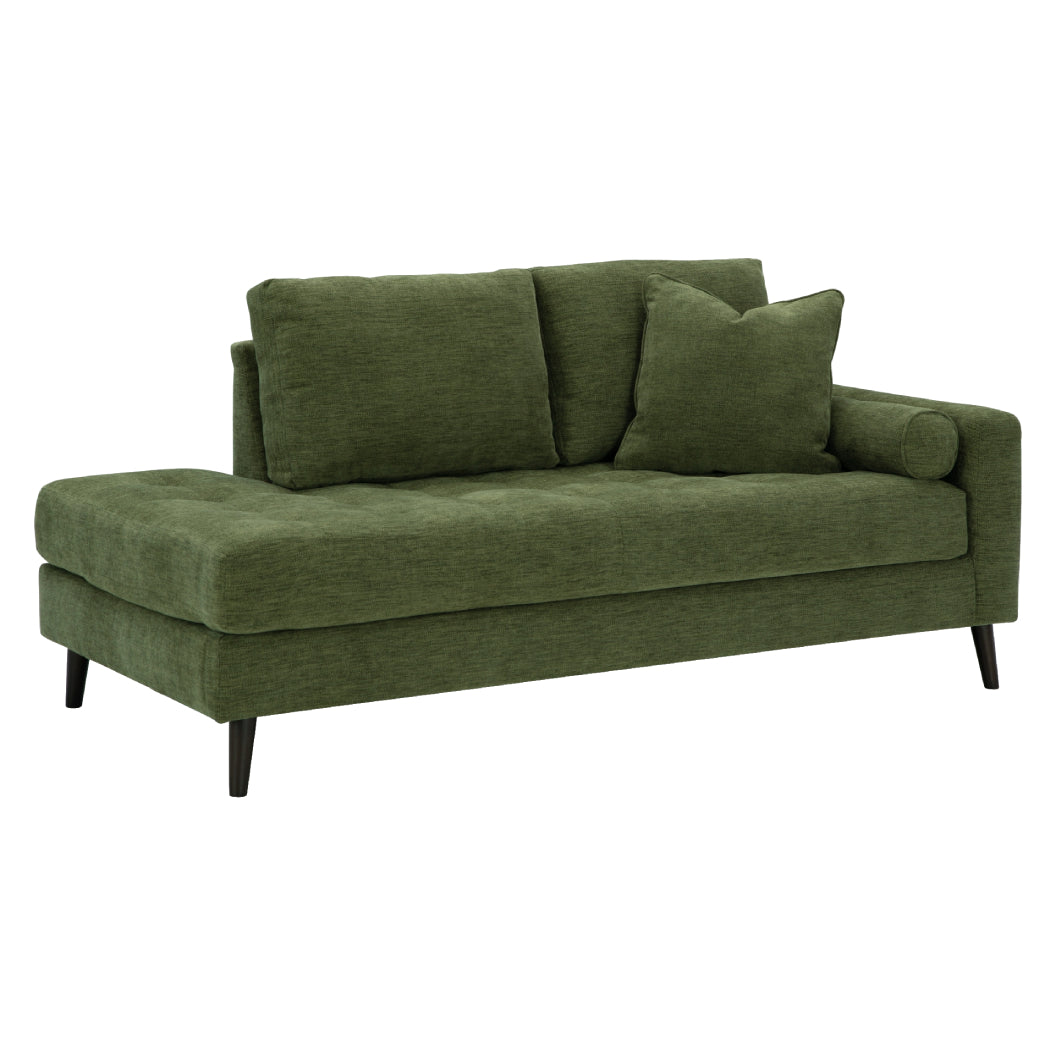 Chaise longue d'angle en tissu avec coussins - Bixler