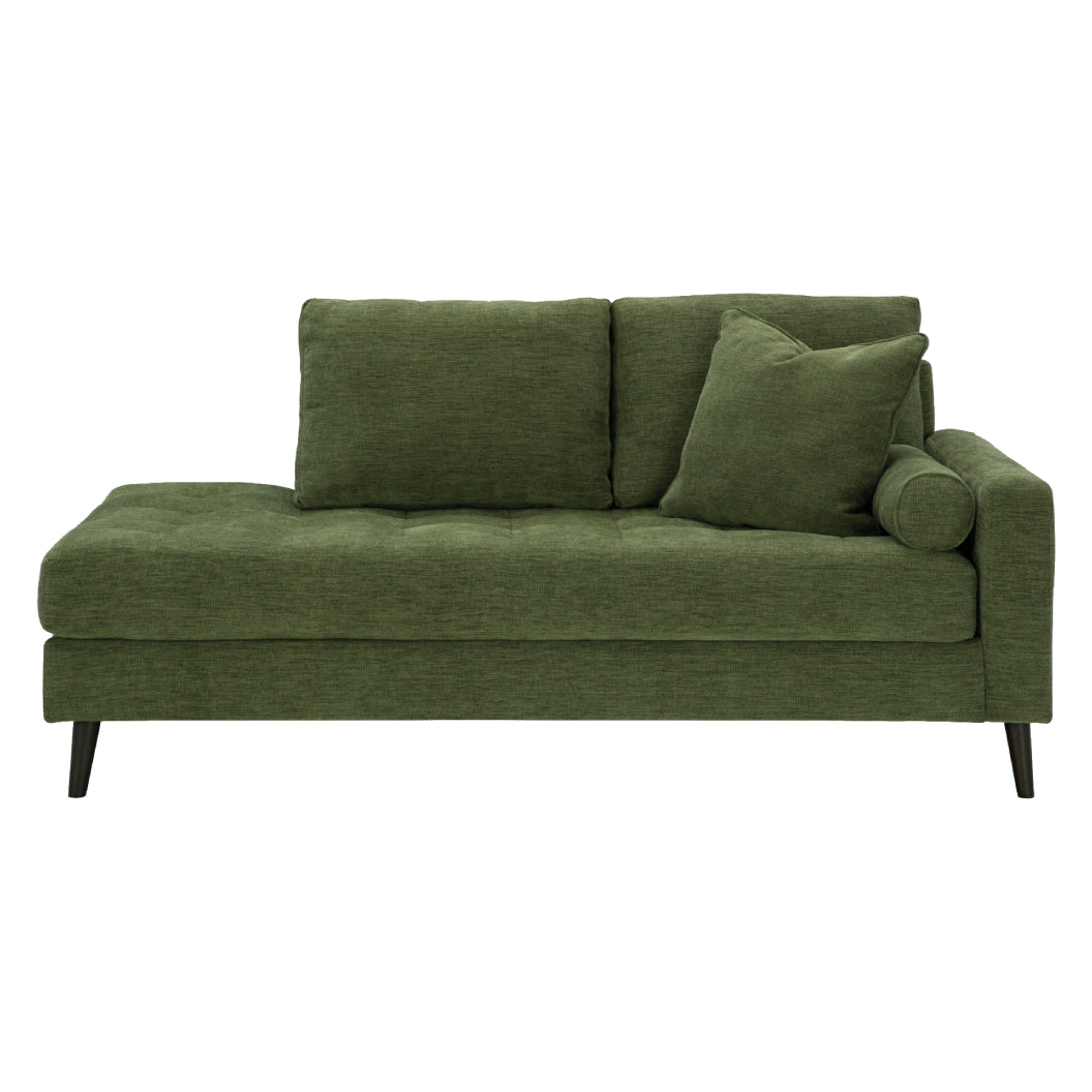 Chaise longue d'angle en tissu avec coussins - Bixler