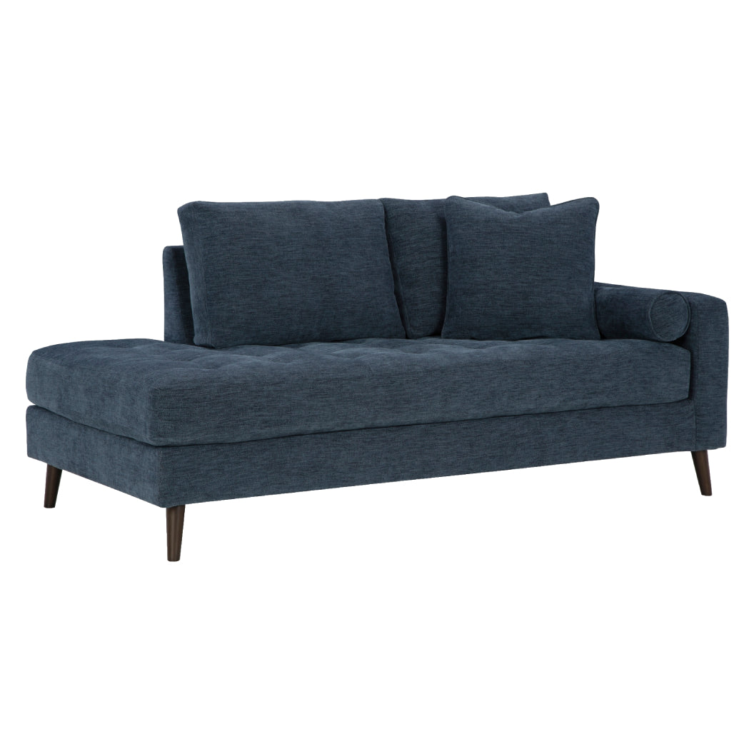 Chaise longue d'angle en tissu avec coussins - Bixler