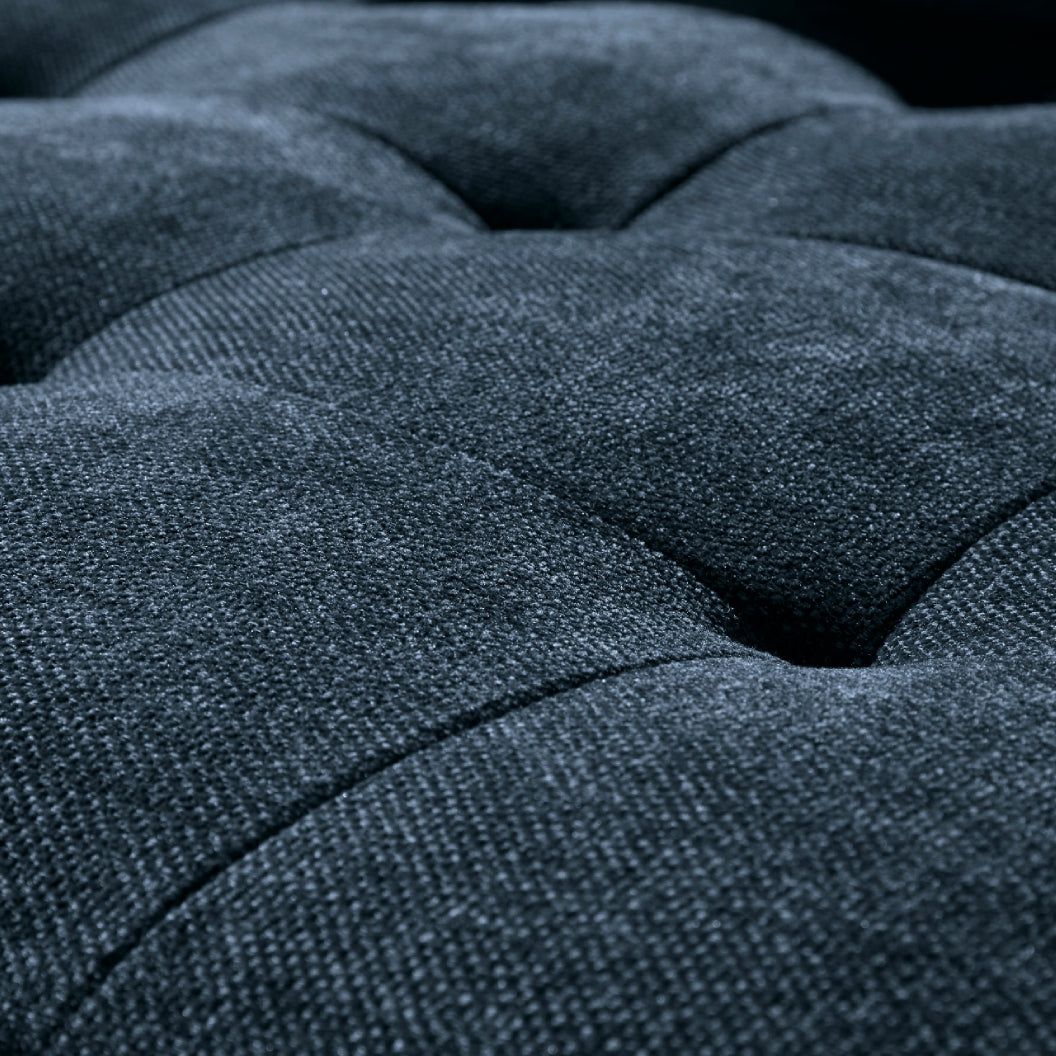 Chaise longue d'angle en tissu avec coussins - Bixler