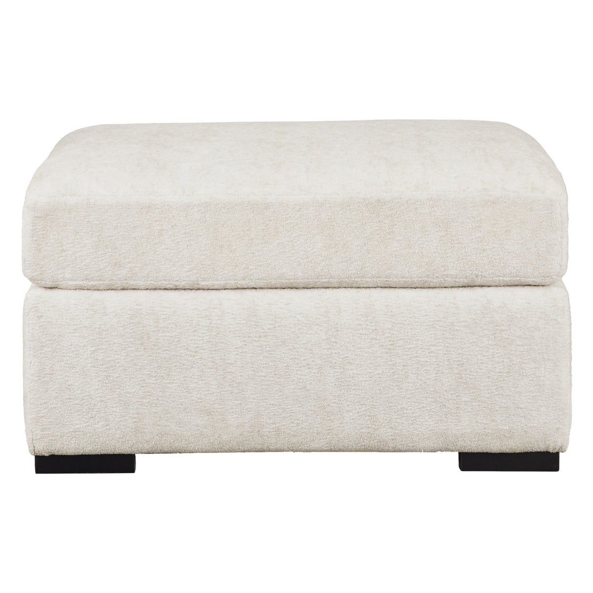 Ottoman surdimensionné en tissu ivoire - Chessington